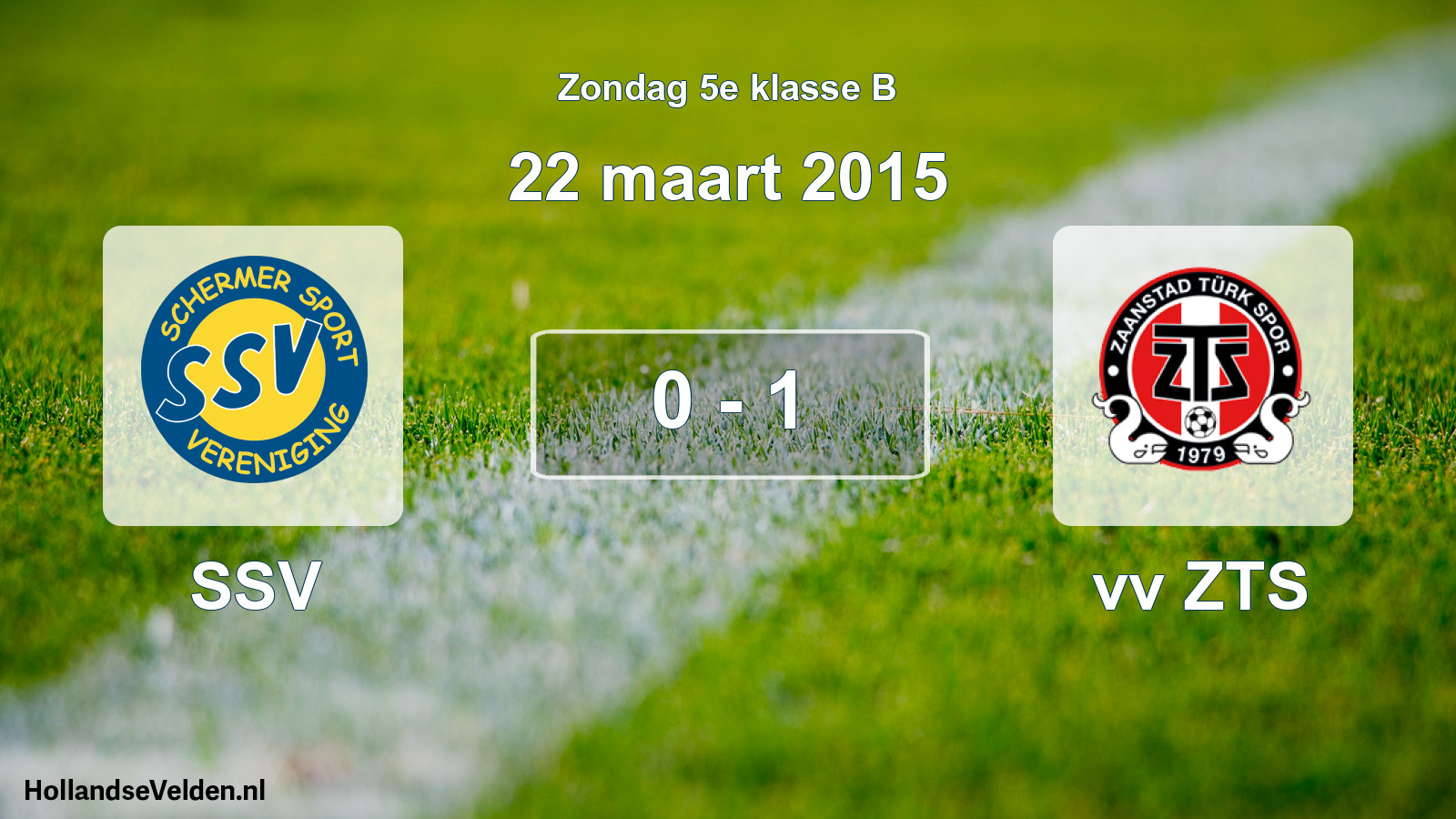 Total number of matches played: SSV - vv ZTS 0 - 1 (22 March 2015)