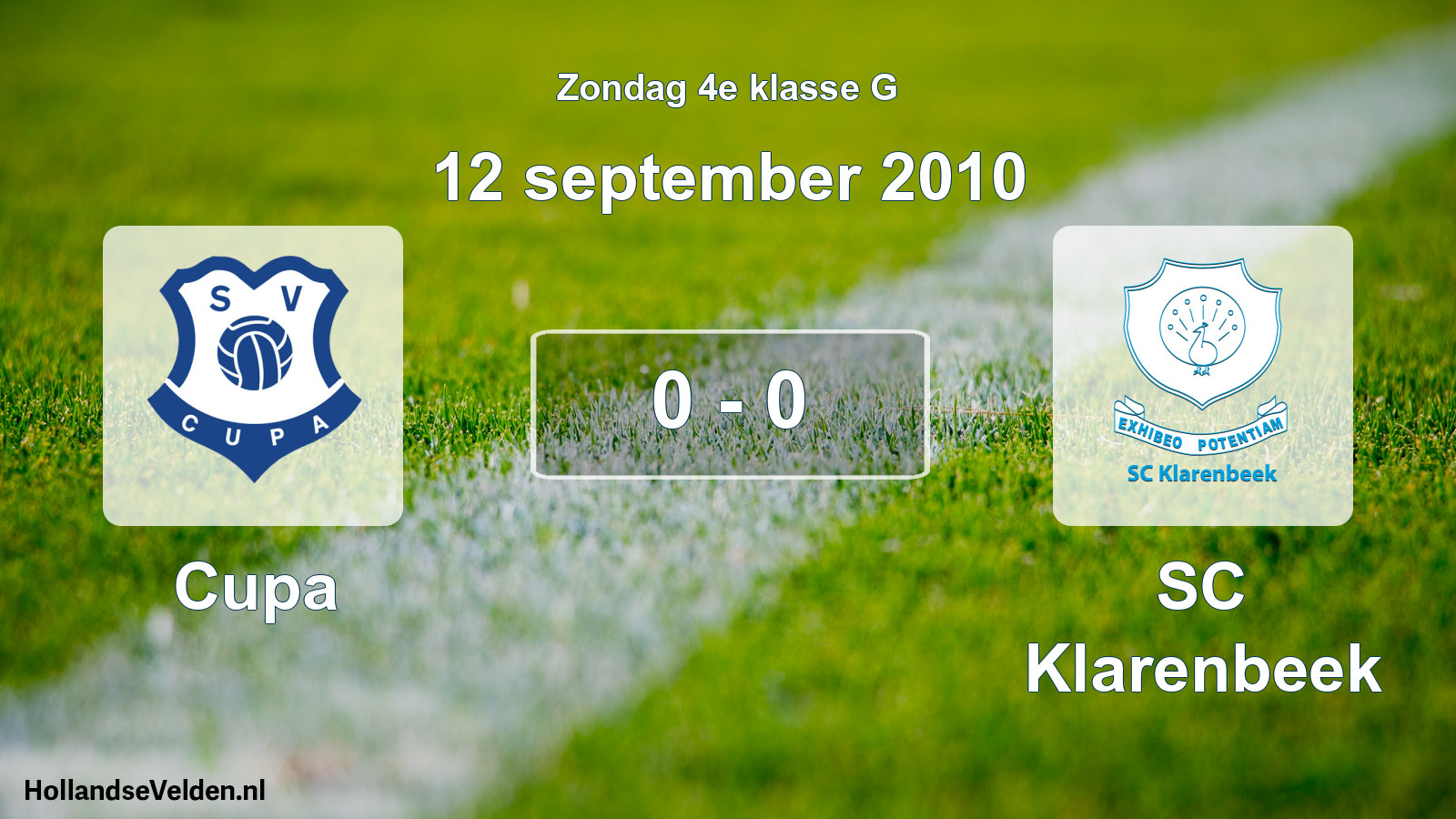 Total number of matches played: Cupa - SC Klarenbeek 0 - 0 (12 September 2010)