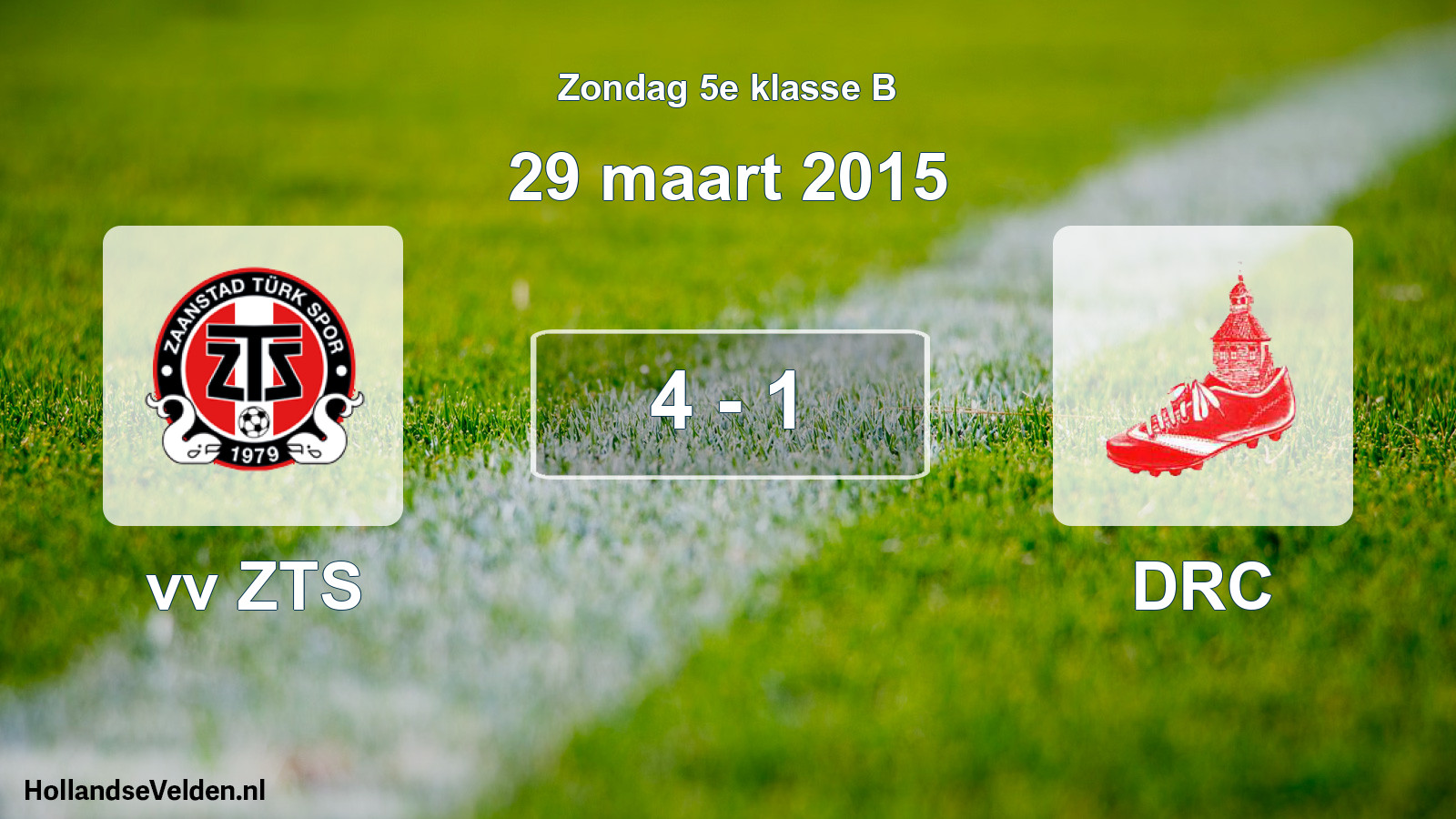 Total number of matches played: vv ZTS - DRC 4 - 1 (29 March 2015)