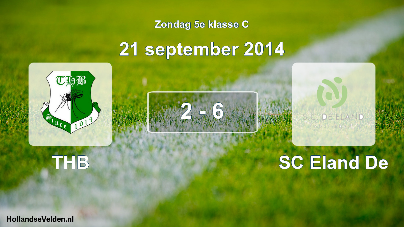 Total number of matches played: THB - SC Eland De 2 - 6 (21 September 2014)