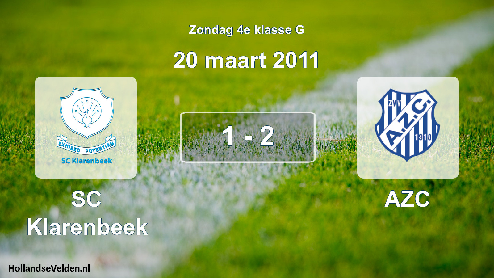 Total number of matches played: SC Klarenbeek - AZC 1 - 2 (20 March 2011)