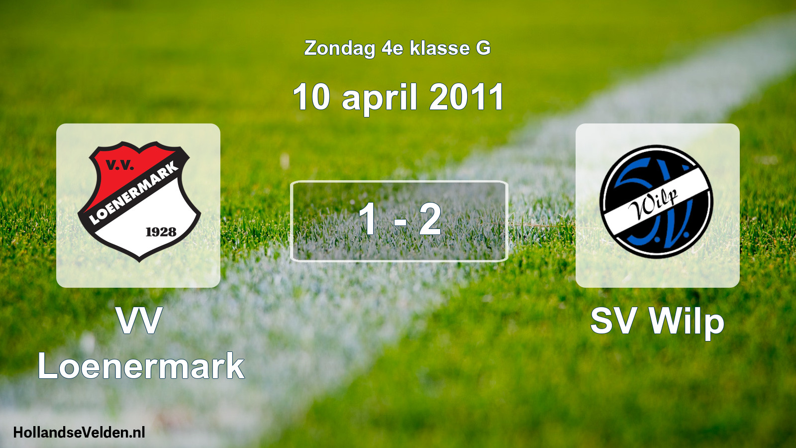 Total number of matches played: VV Loenermark - SV Wilp 1 - 2 (10 April 2011)