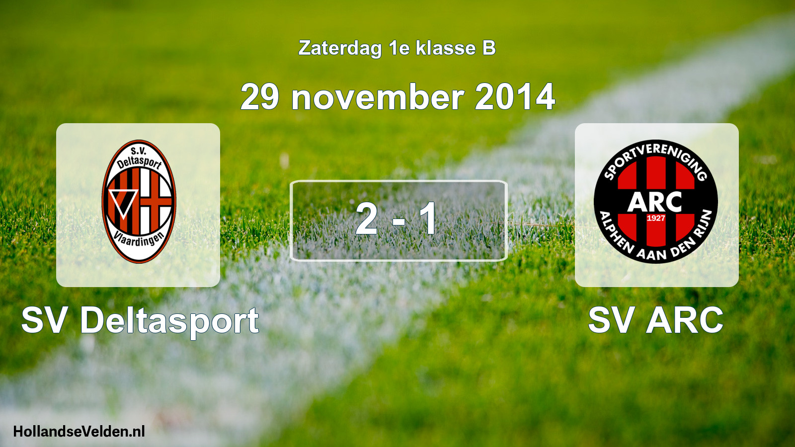 Total number of matches played: SV Deltasport - SV ARC 2 - 1 (29 November 2014)