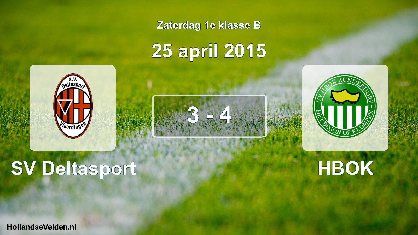 Total number of matches played: SV Deltasport - HBOK 3 - 4 (25 April 2015)