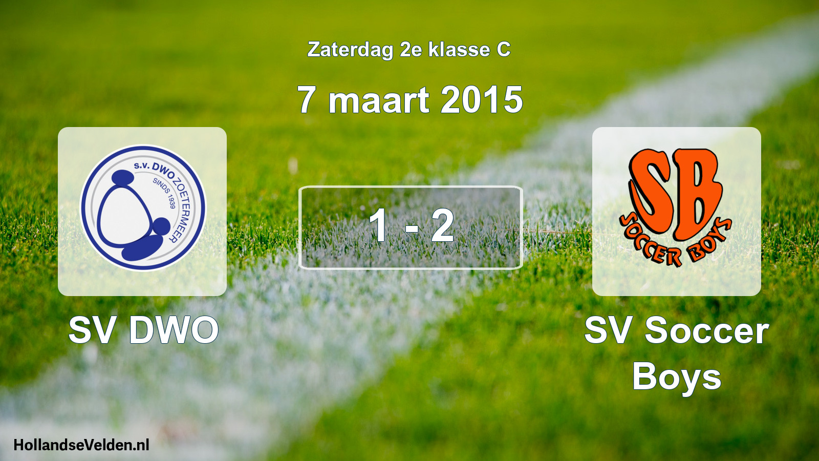 Total number of matches played: SV DWO - SV Soccer Boys 1 - 2 (7 March 2015)