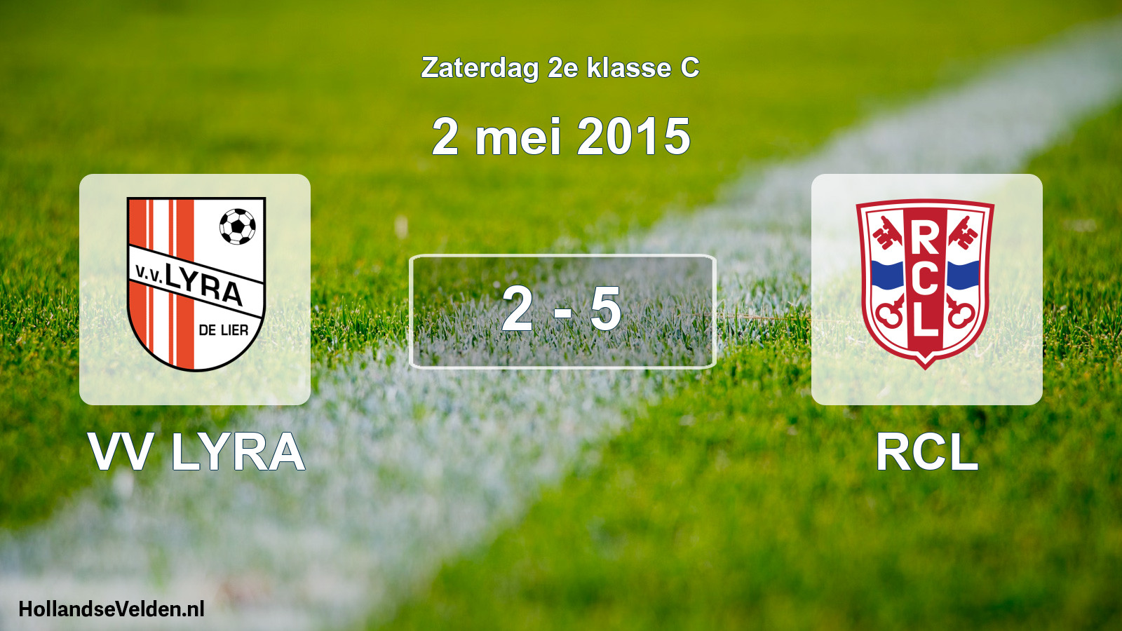 Total number of matches played: VV LYRA - RCL 2 - 5 (2 May 2015)
