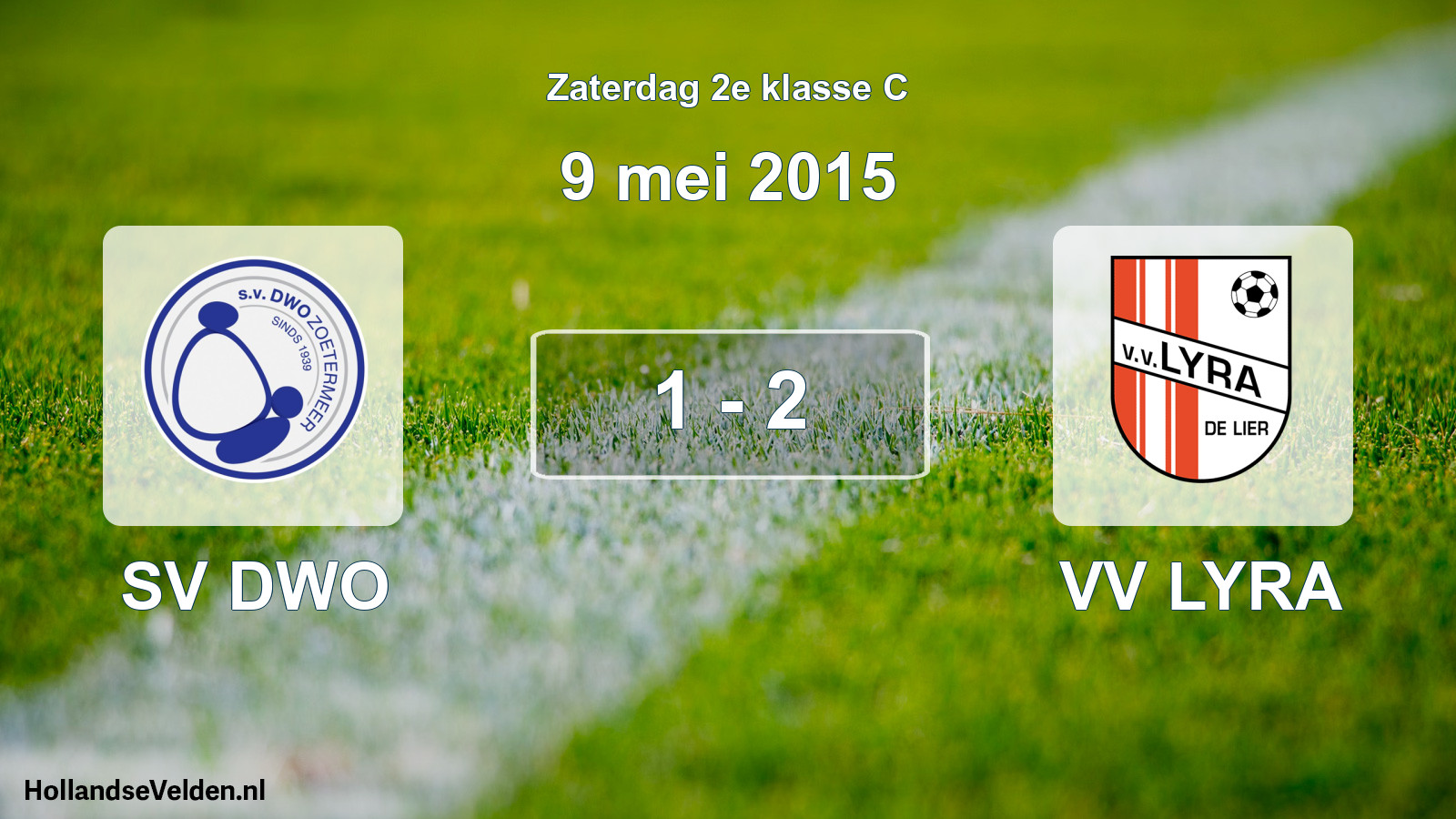 Total number of matches played: SV DWO - VV LYRA 1 - 2 (9 May 2015)