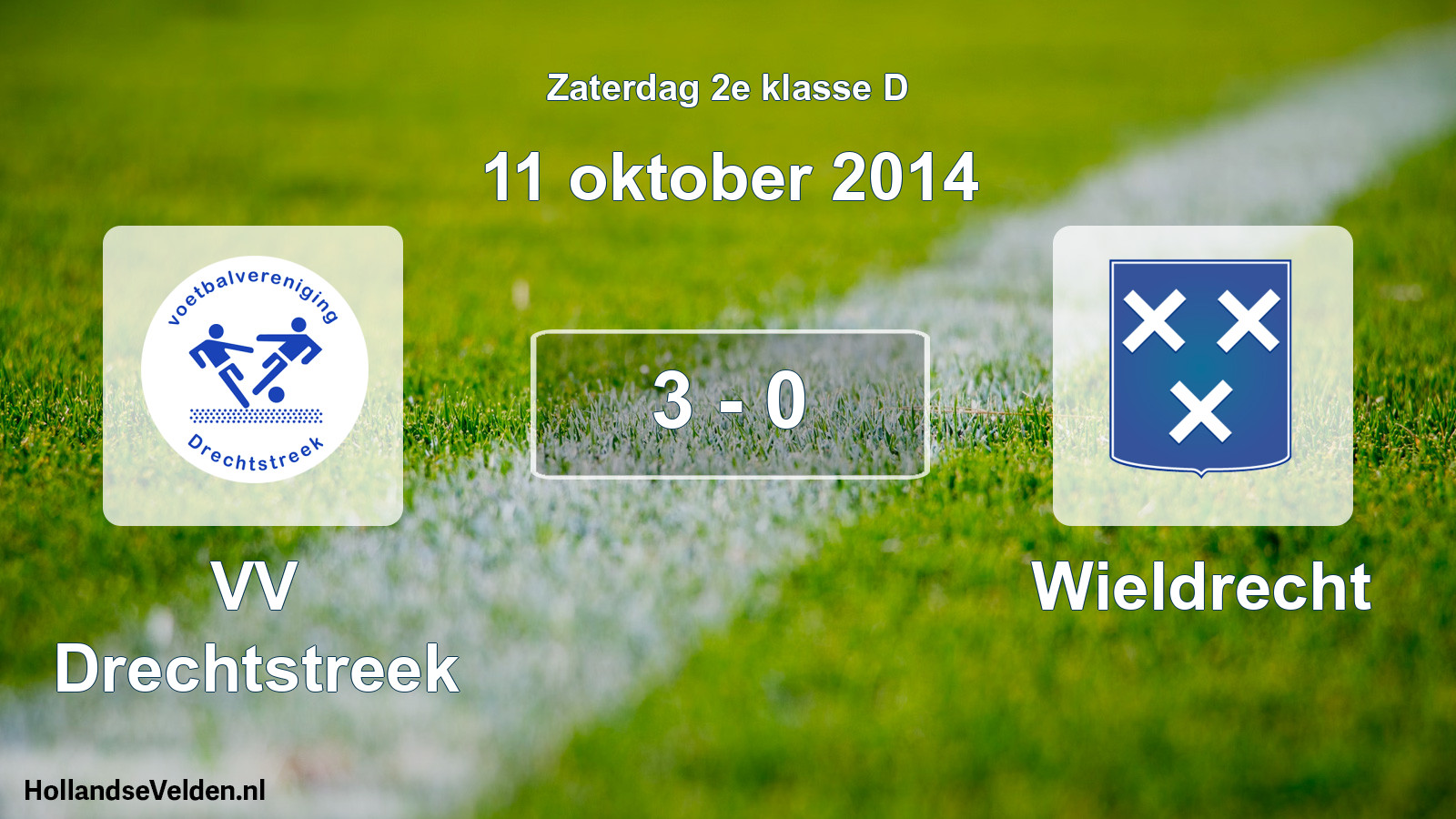 Total number of matches played: VV Drechtstreek - Wieldrecht 3 - 0 (11 October 2014)