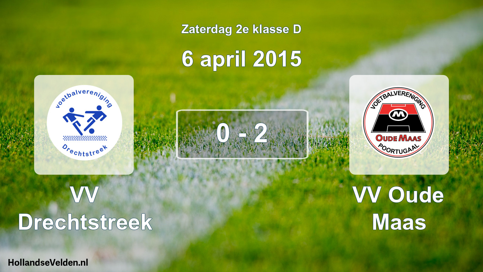 Total number of matches played: VV Drechtstreek - VV Oude Maas 0 - 2 (6 April 2015)