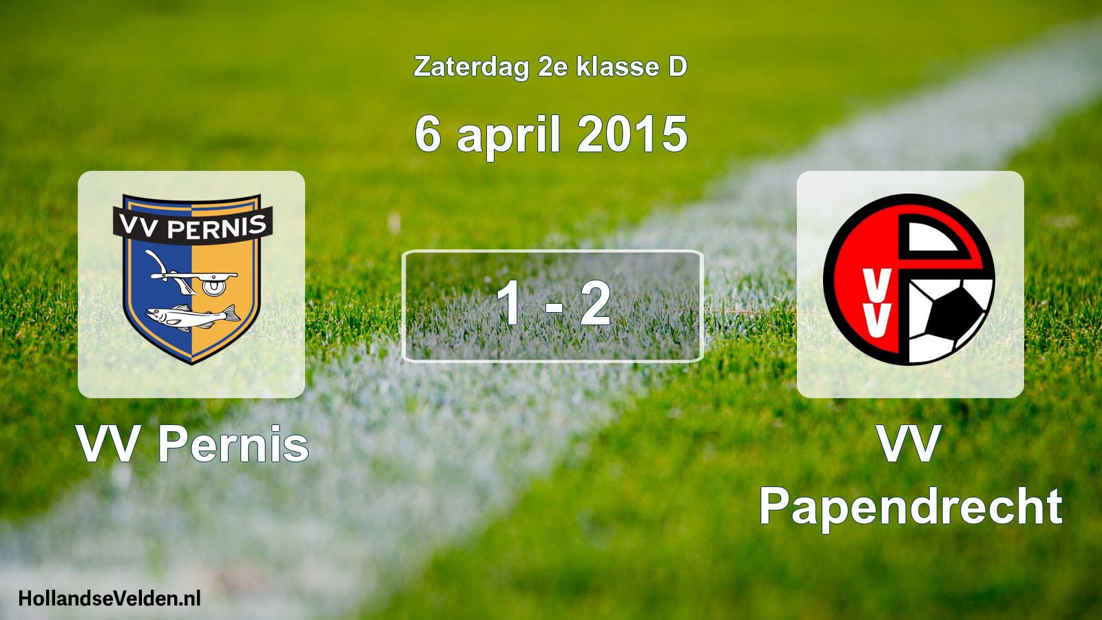 Total number of matches played: VV Pernis - VV Papendrecht 1 - 2 (6 April 2015)