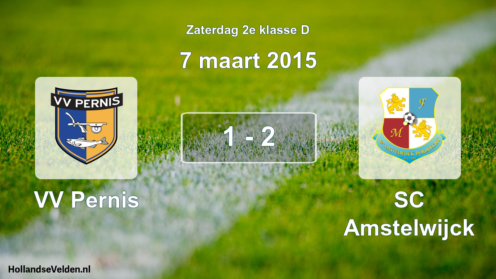 Total number of matches played: VV Pernis - SC Amstelwijck 1 - 2 (7 March 2015)