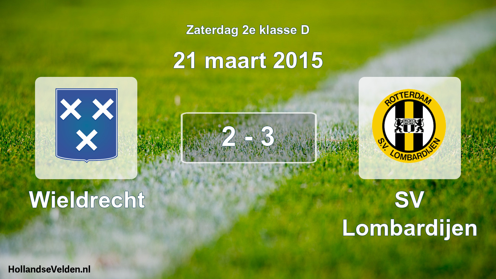 Total number of matches played: Wieldrecht - SV Lombardijen 2 - 3 (21 March 2015)