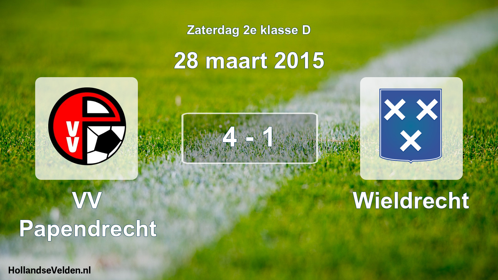 Total number of matches played: VV Papendrecht - Wieldrecht 4 - 1 (28 March 2015)