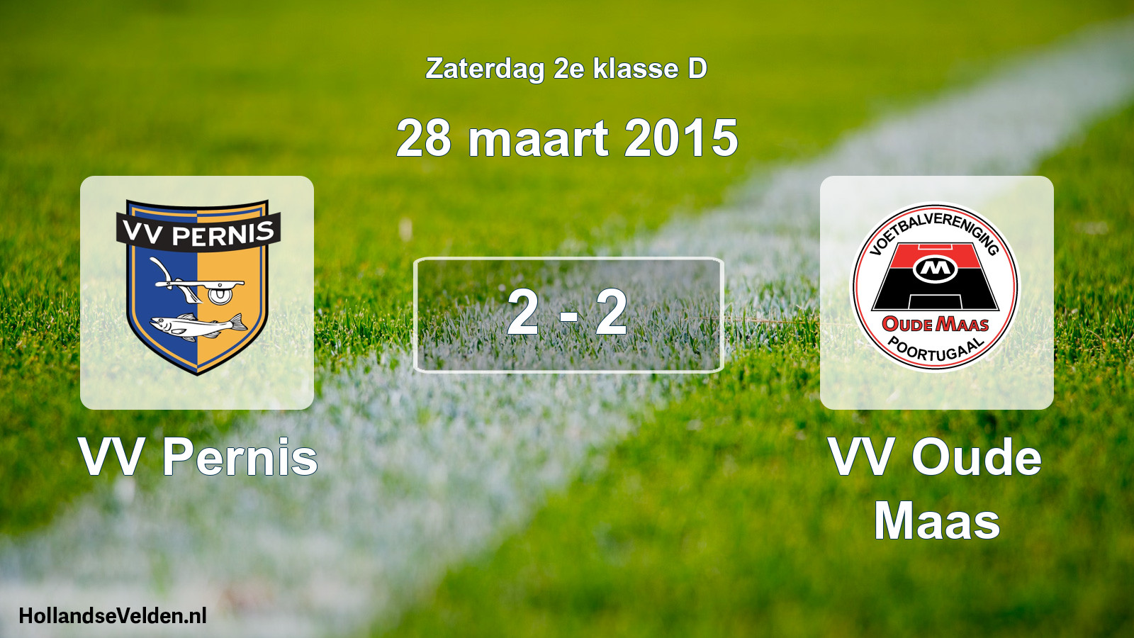 Total number of matches played: VV Pernis - VV Oude Maas 2 - 2 (28 March 2015)