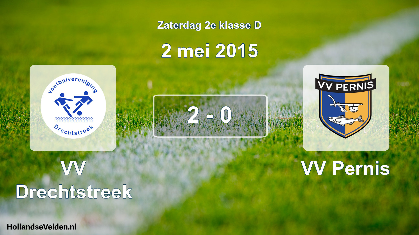 Total number of matches played: VV Drechtstreek - VV Pernis 2 - 0 (2 May 2015)