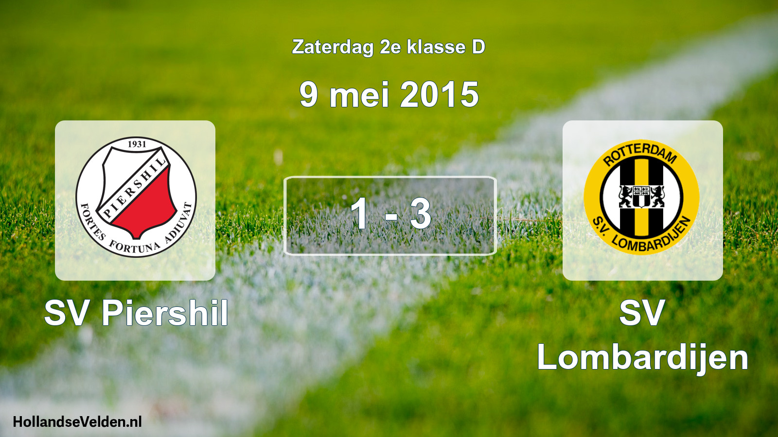 Total number of matches played: SV Piershil - SV Lombardijen 1 - 3 (9 May 2015)