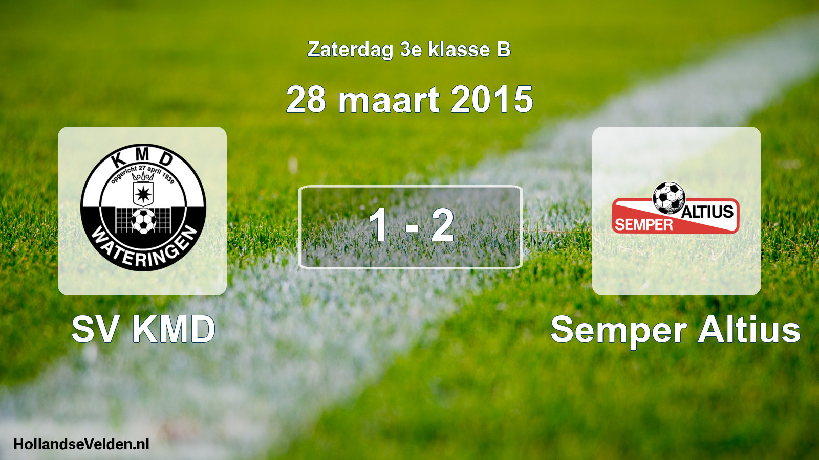 Total number of matches played: SV KMD - Semper Altius 1 - 2 (28 March 2015)