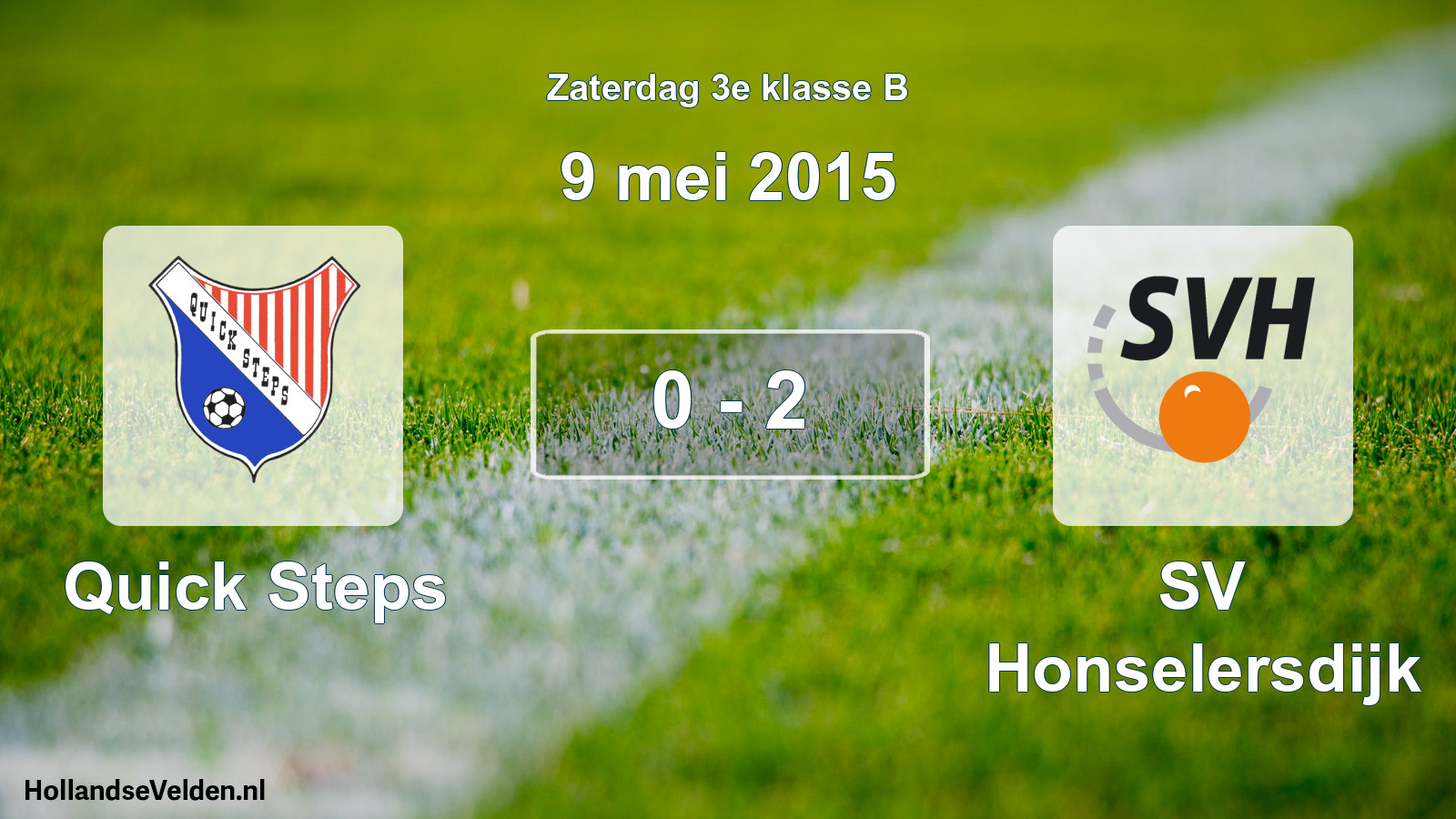 Total number of matches played: Quick Steps - SV Honselersdijk 0 - 2 (9 May 2015)