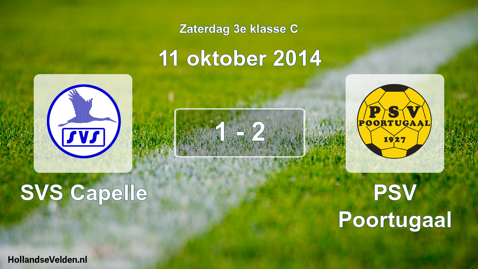 Total number of matches played: SVS Capelle - PSV Poortugaal 1 - 2 (11 October 2014)