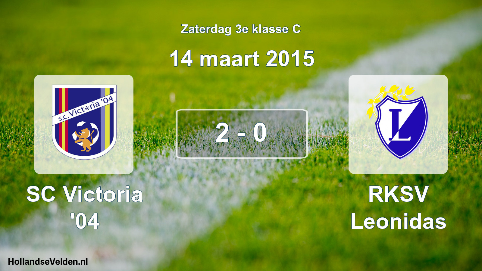 Total number of matches played: SC Victoria '04 - RKSV Leonidas 2 - 0 (14 March 2015)