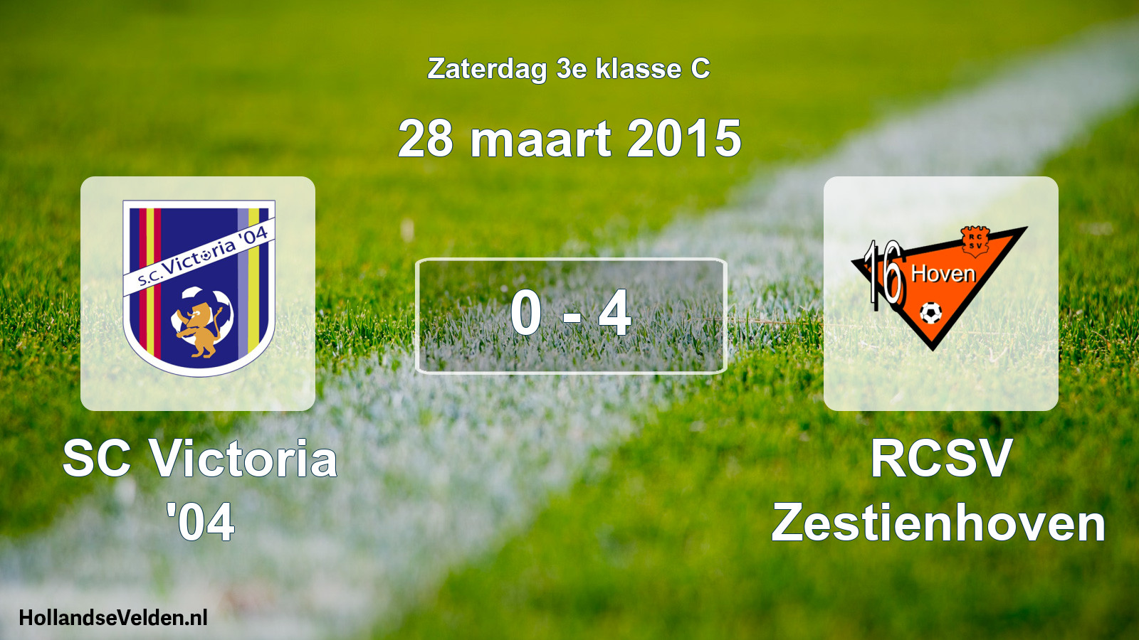 Total number of matches played: SC Victoria '04 - RCSV Zestienhoven 0 - 4 (28 March 2015)