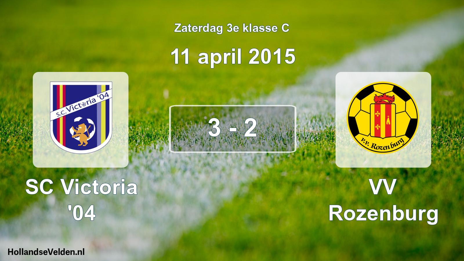 Total number of matches played: SC Victoria '04 - VV Rozenburg 3 - 2 (11 April 2015)