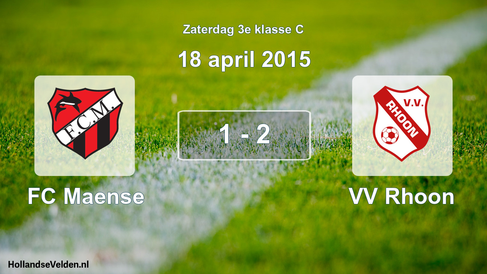Total number of matches played: FC Maense - VV Rhoon 1 - 2 (18 April 2015)