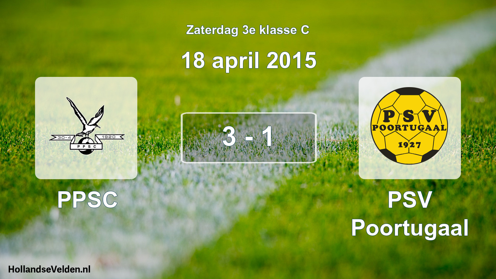 Total number of matches played: PPSC - PSV Poortugaal 3 - 1 (18 April 2015)