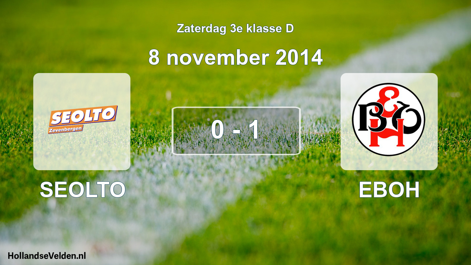 Total number of matches played: SEOLTO - EBOH 0 - 1 (8 November 2014)