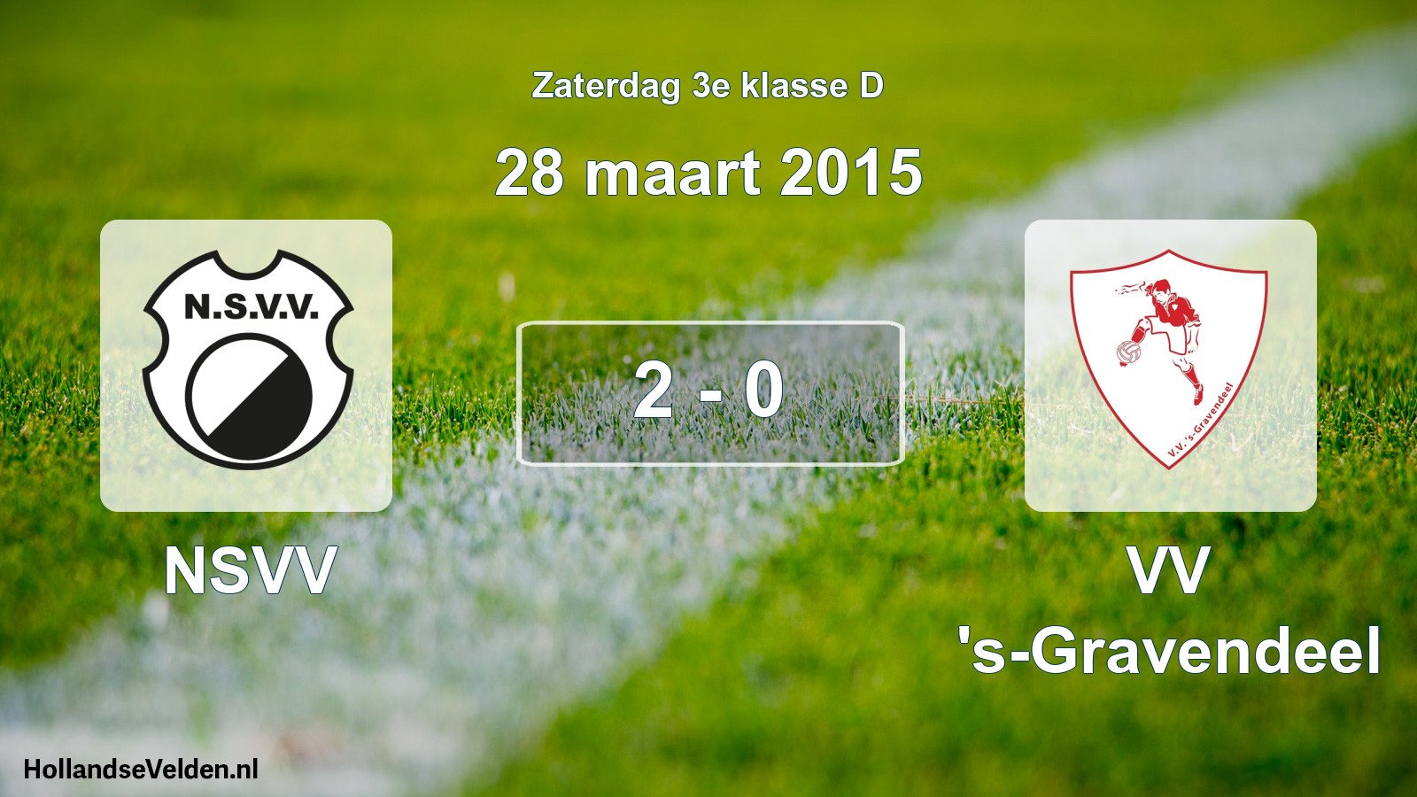 Total number of matches played: NSVV - VV 's-Gravendeel 2 - 0 (28 March 2015)