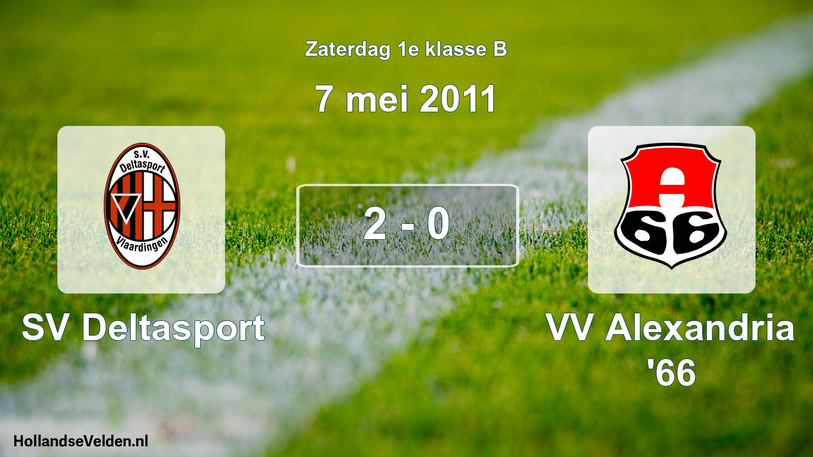 Total number of matches played: SV Deltasport - VV Alexandria '66 2 - 0 (7 May 2011)