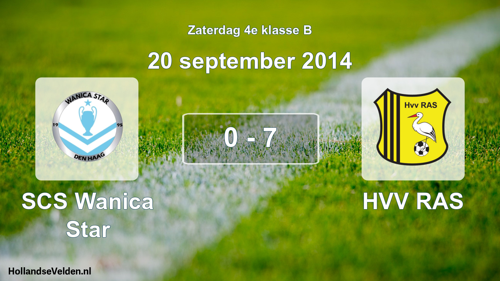 Total number of matches played: SCS Wanica Star - HVV RAS 0 - 7 (20 September 2014)