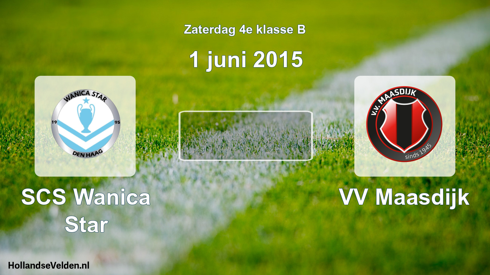 Scheduled Match: SCS Wanica Star - VV Maasdijk (1 June 2015)