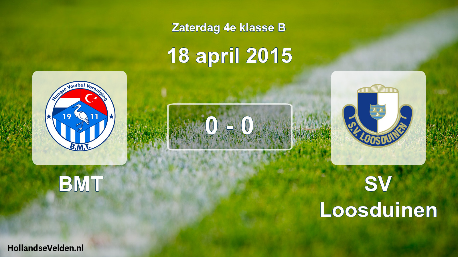 Total number of matches played: BMT - SV Loosduinen 0 - 0 (18 April 2015)