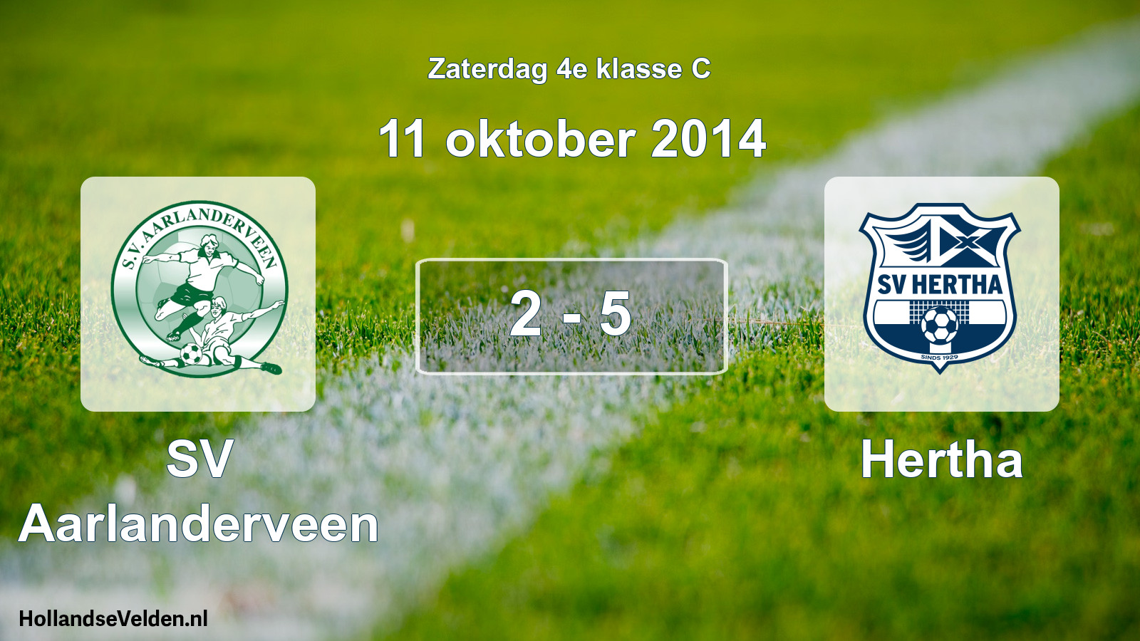 Total number of matches played: SV Aarlanderveen - Hertha 2 - 5 (11 October 2014)