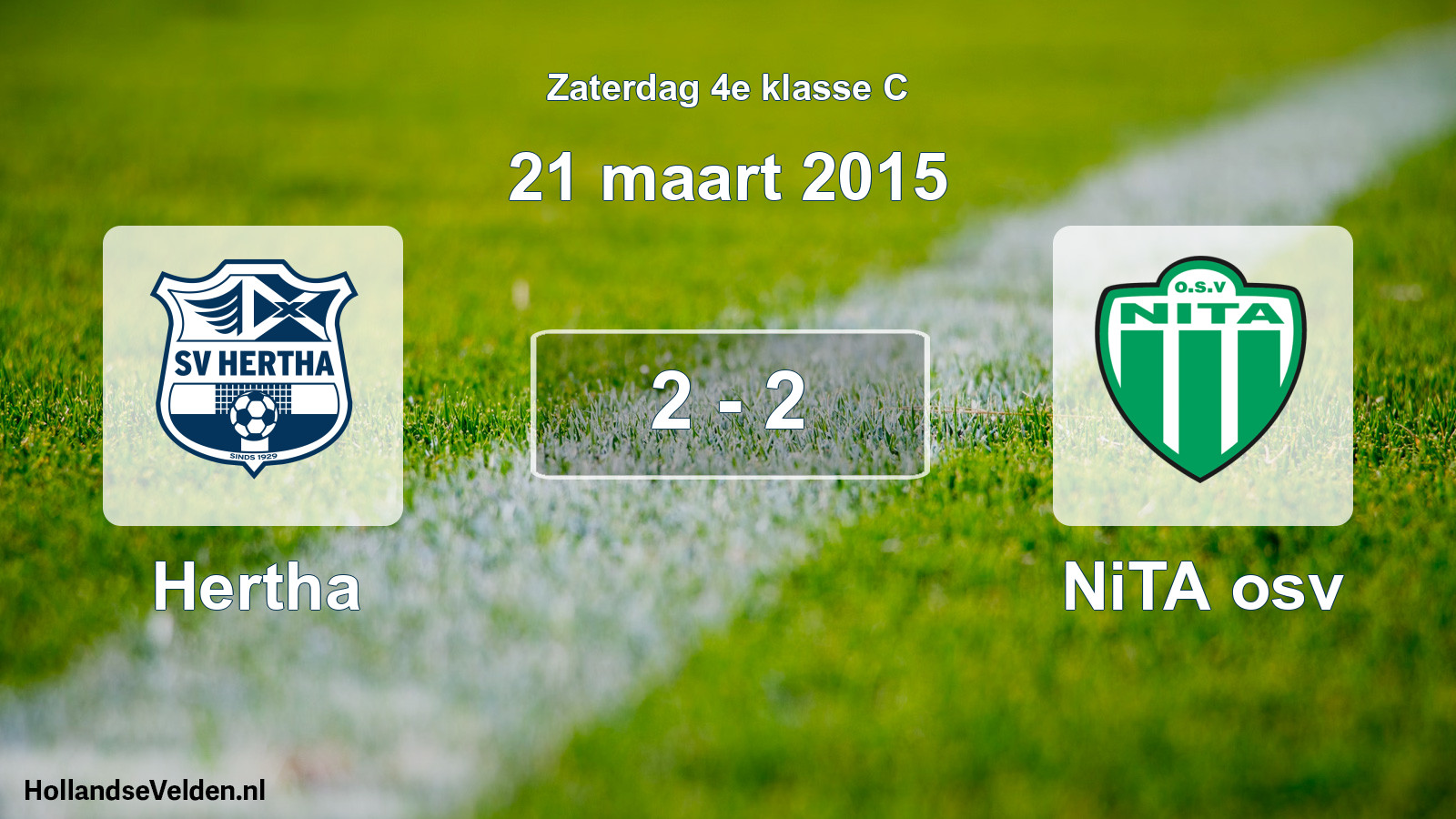 Total number of matches played: Hertha - NiTA osv 2 - 2 (21 March 2015)