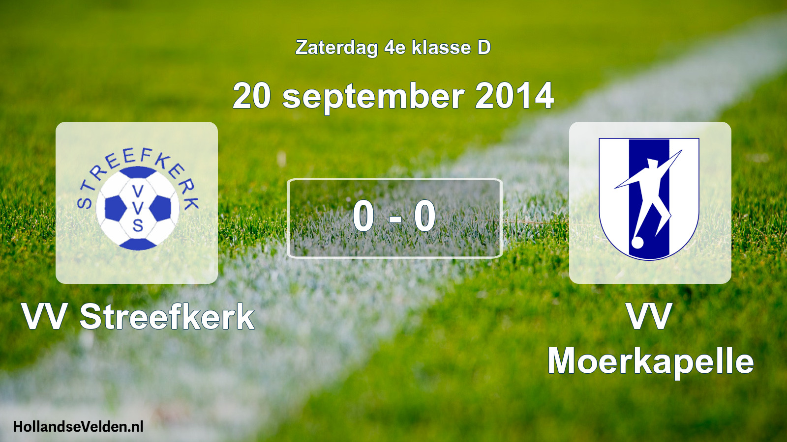 Total number of matches played: VV Streefkerk - VV Moerkapelle 0 - 0 (20 September 2014)