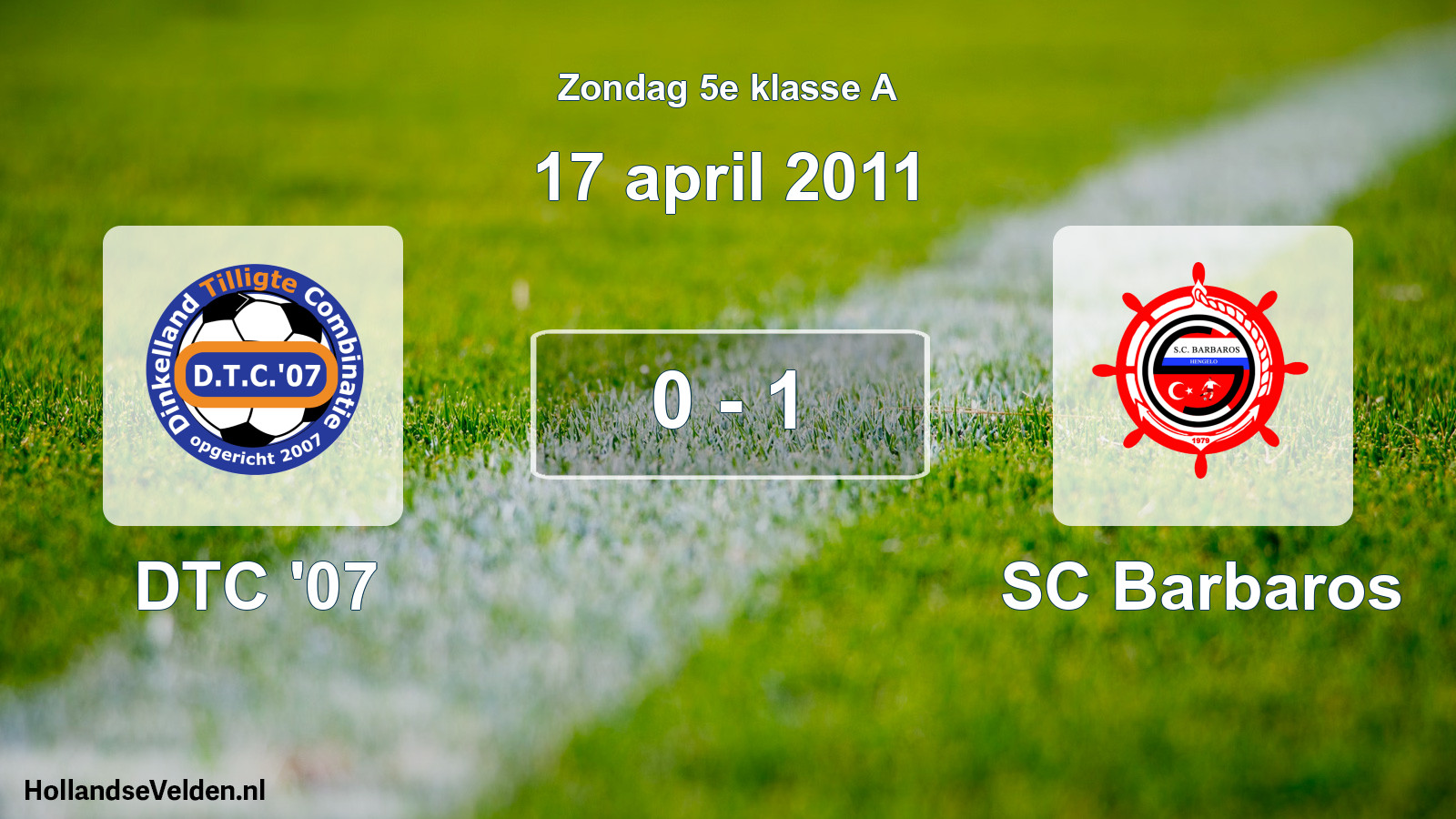 Total number of matches played: DTC '07 - SC Barbaros 0 - 1 (17 April 2011)