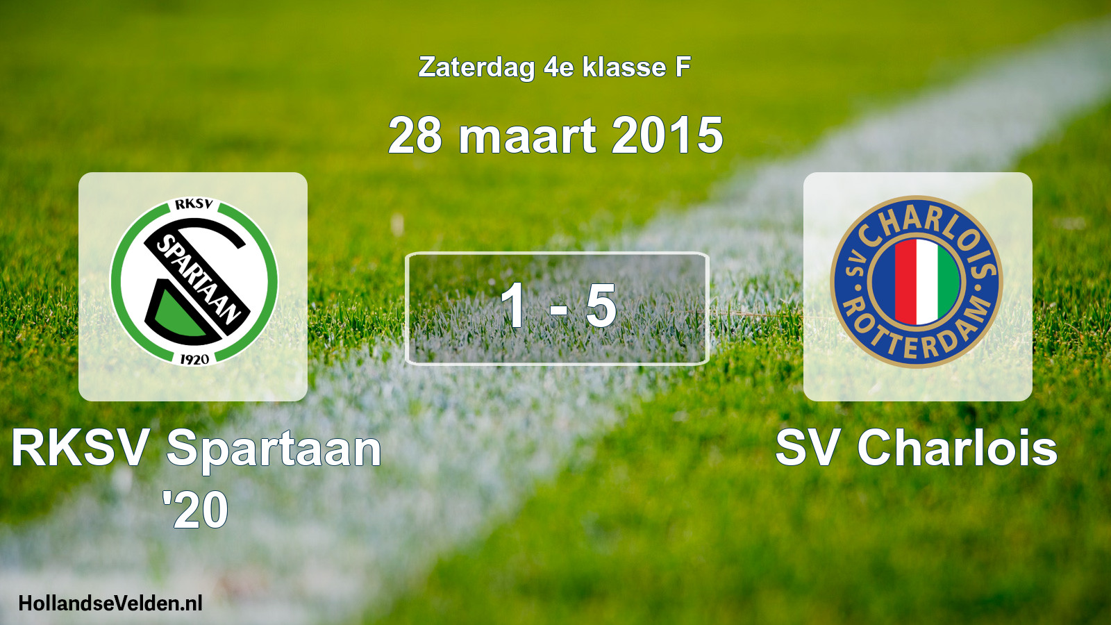 Total number of matches played: RKSV Spartaan '20 - SV Charlois 1 - 5 (28 March 2015)
