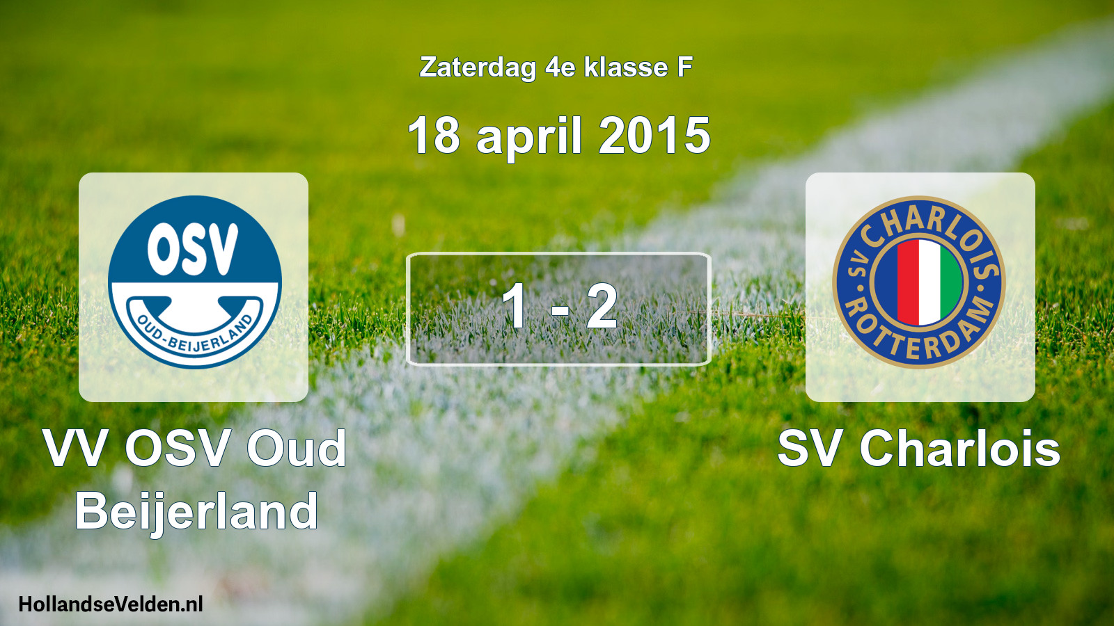 Total number of matches played: VV OSV Oud Beijerland - SV Charlois 1 - 2 (18 April 2015)
