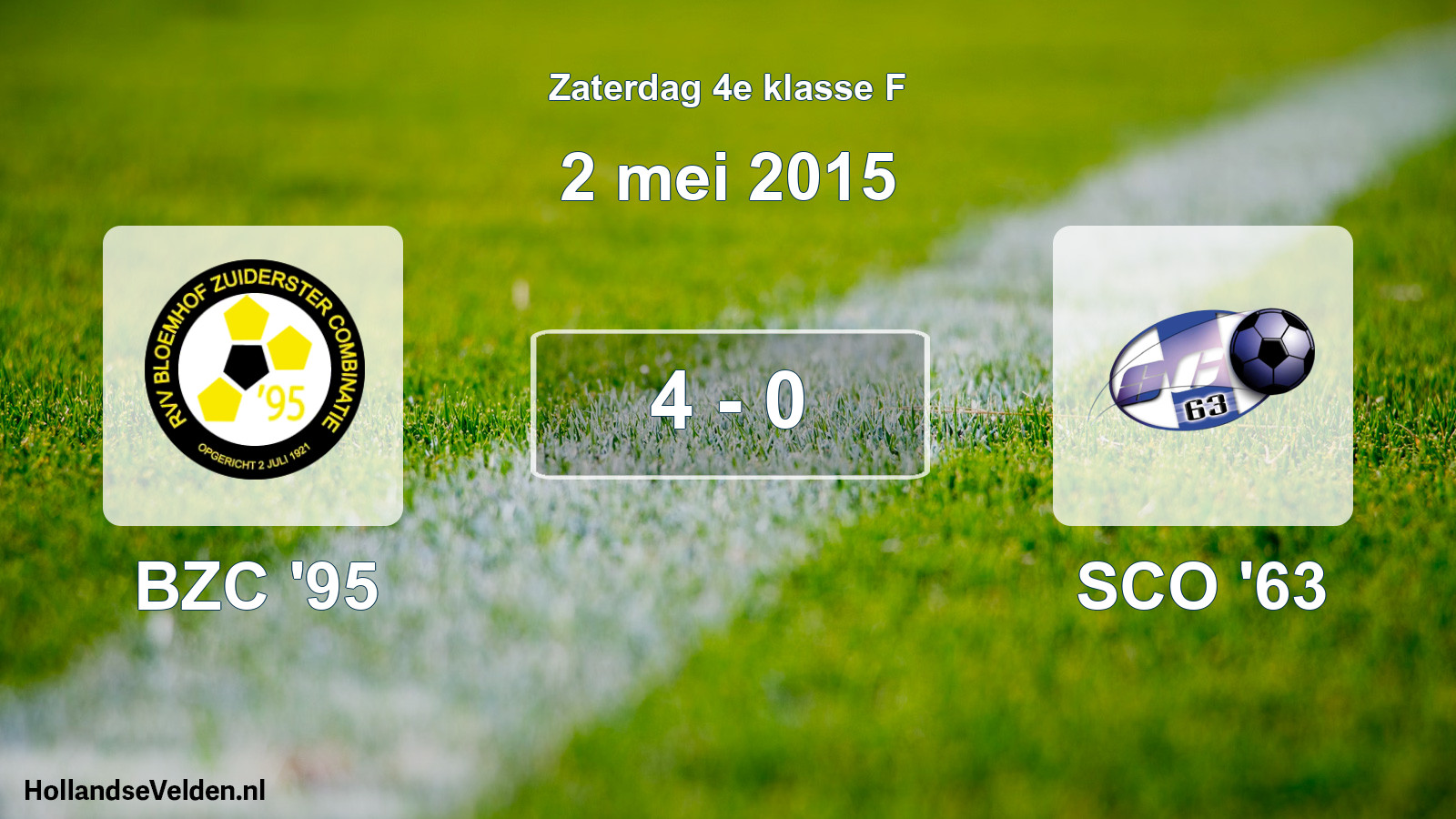 Total number of matches played: BZC '95 - SCO '63 4 - 0 (2 May 2015)