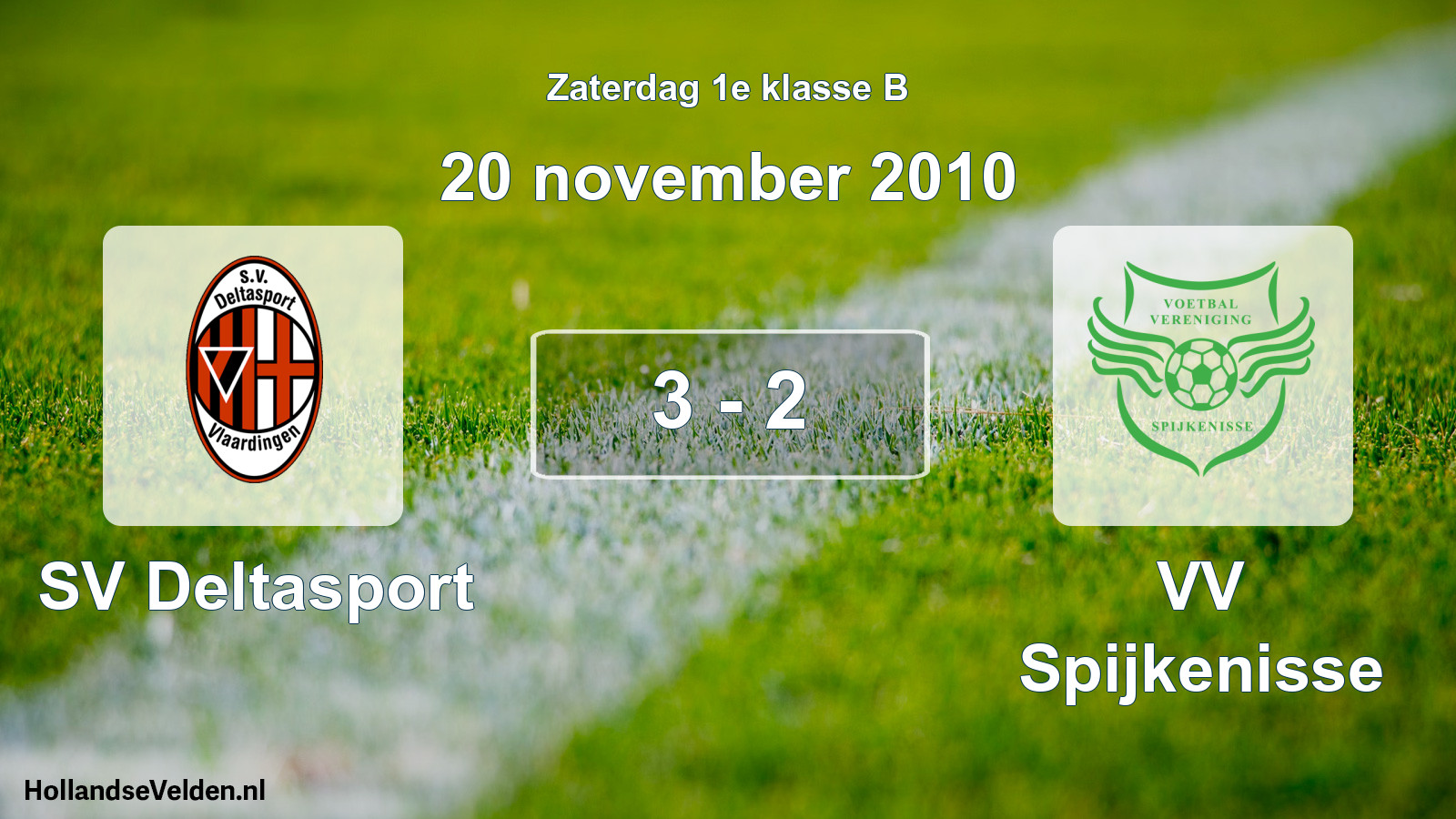 Total number of matches played: SV Deltasport - VV Spijkenisse 3 - 2 (20 November 2010)
