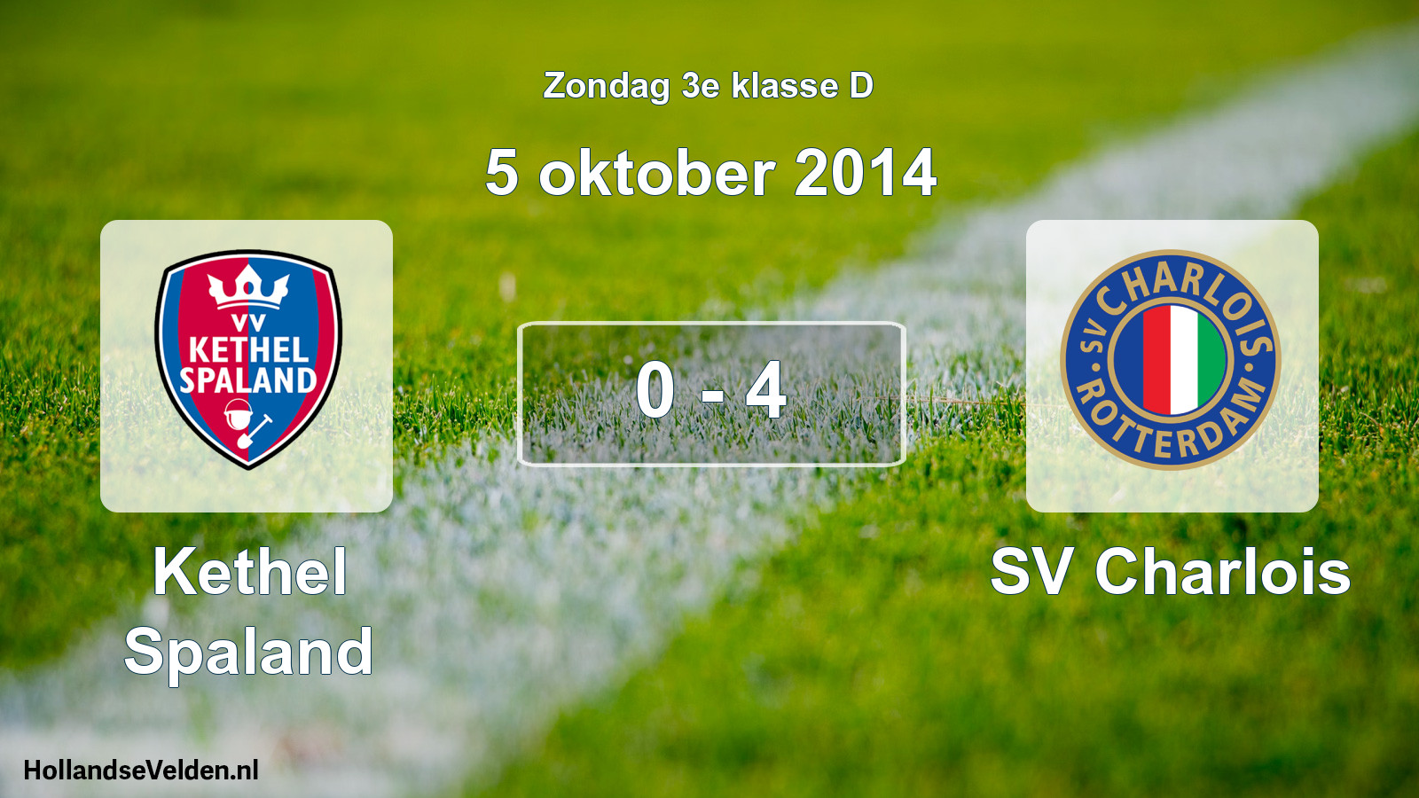 Total number of matches played: Kethel Spaland - SV Charlois 0 - 4 (5 October 2014)
