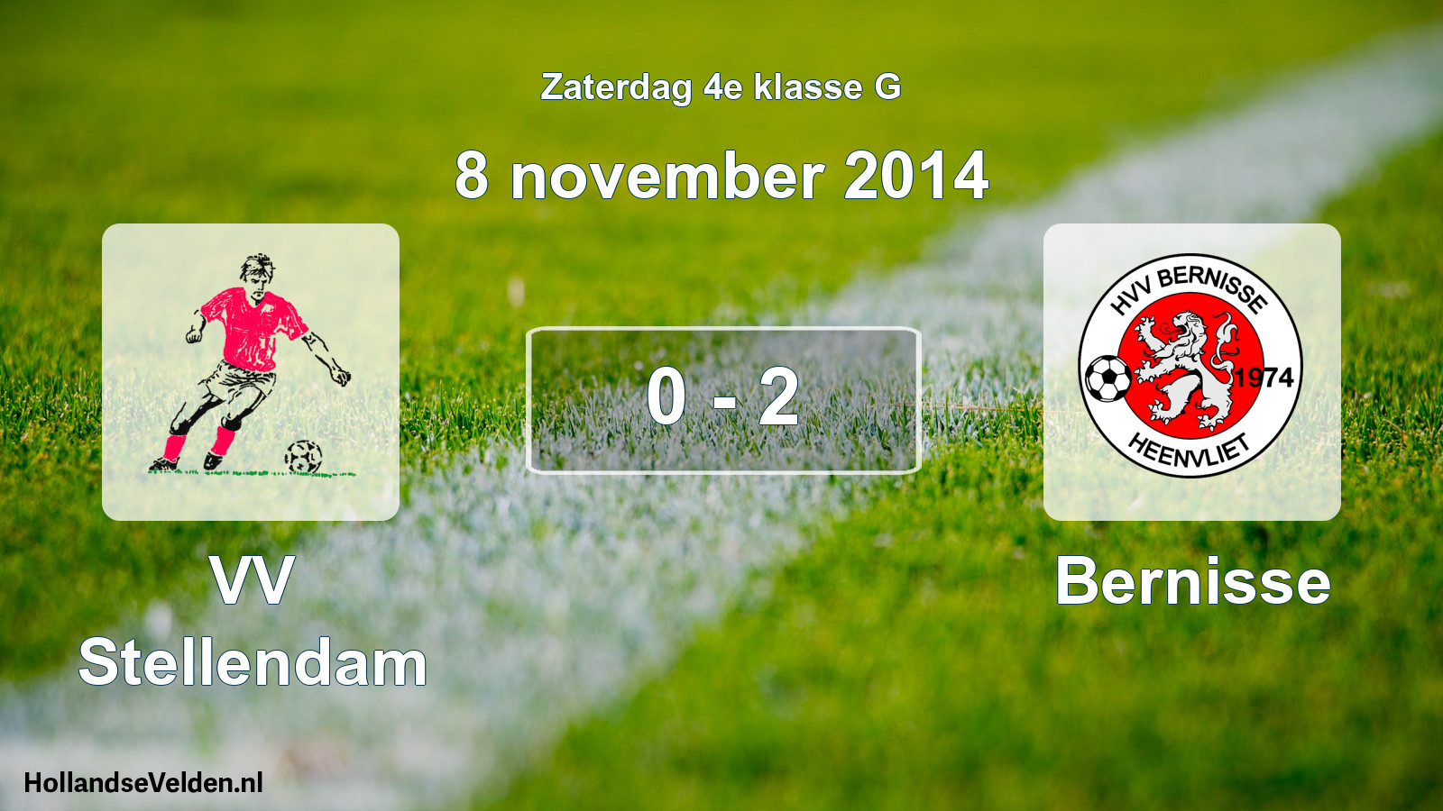 Total number of matches played: VV Stellendam - Bernisse 0 - 2 (8 November 2014)