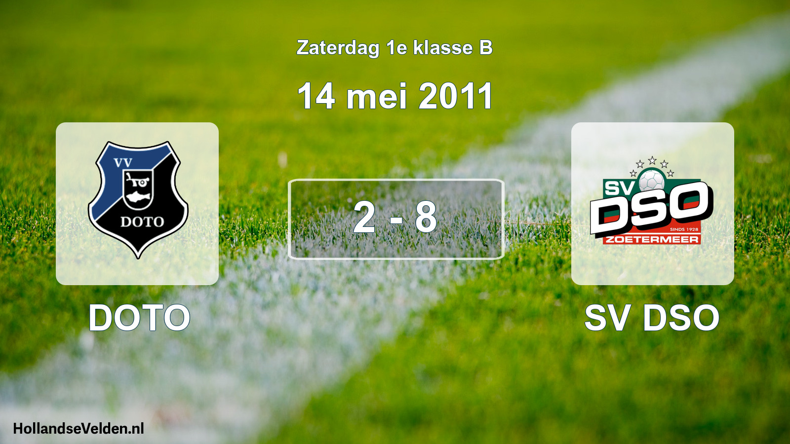 Total number of matches played: DOTO - SV DSO 2 - 8 (14 May 2011)