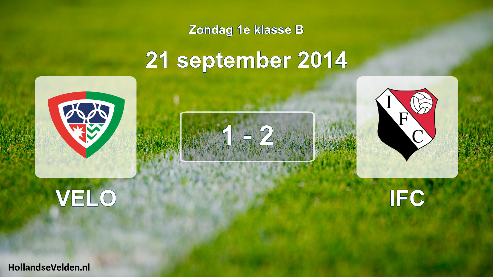 Total number of matches played: VELO - IFC 1 - 2 (21 September 2014)
