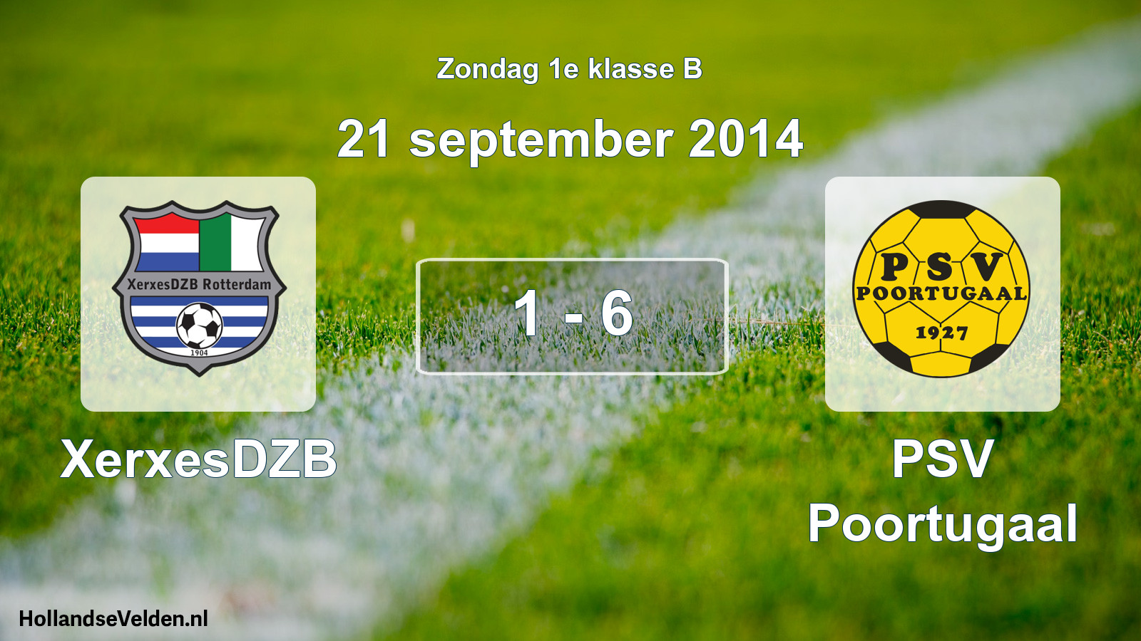 Total number of matches played: XerxesDZB - PSV Poortugaal 1 - 6 (21 September 2014)