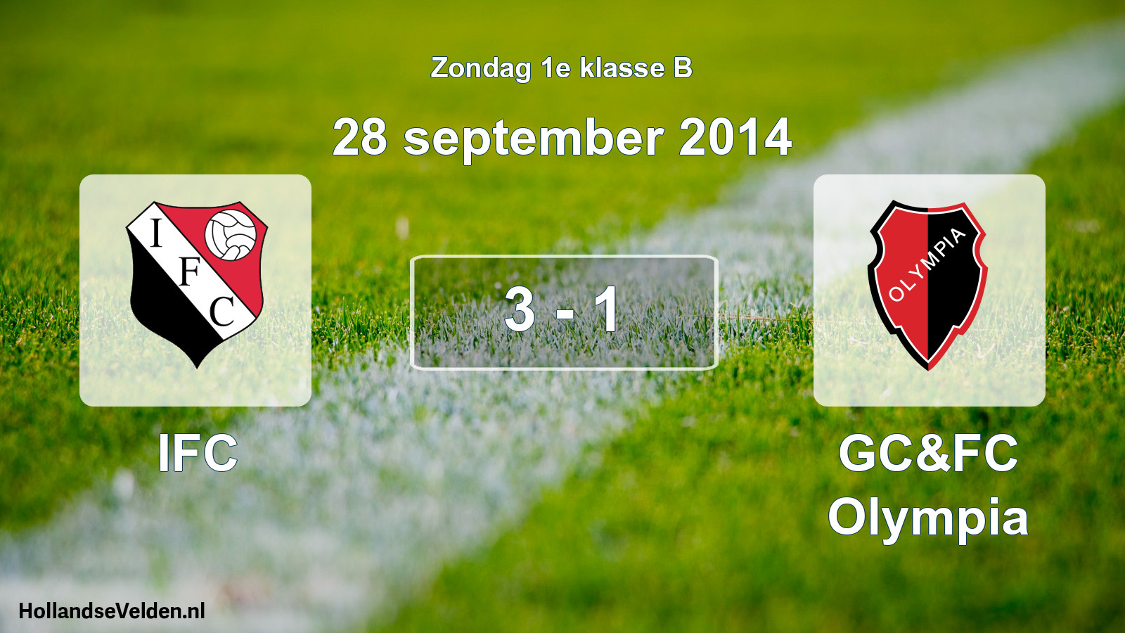 Total number of matches played: IFC - GC&FC Olympia 3 - 1 (28 September 2014)