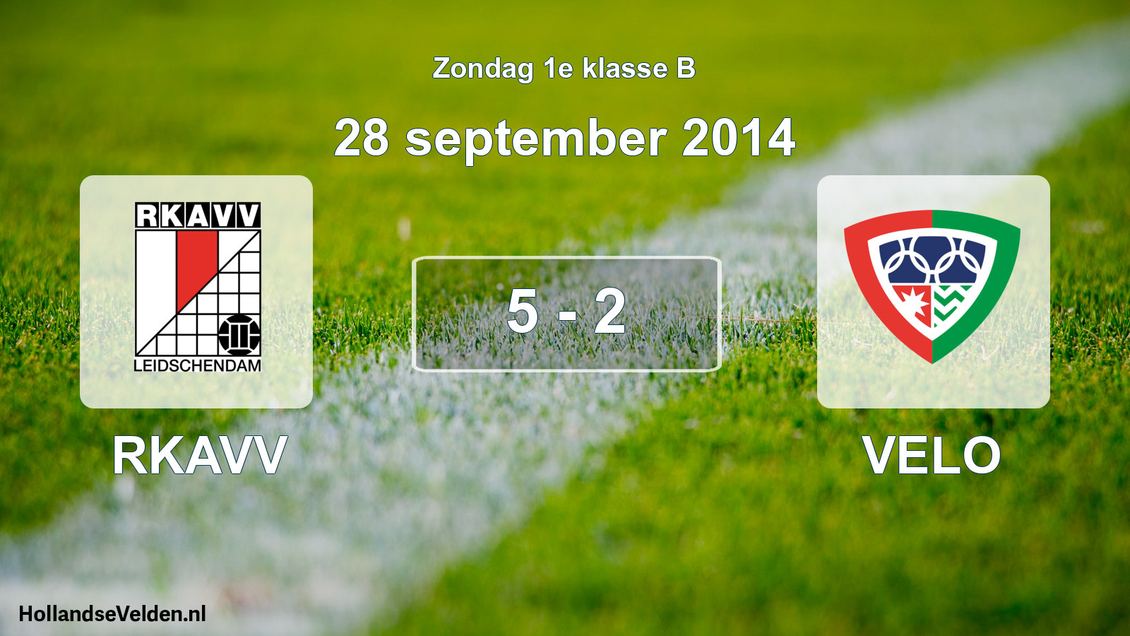 Total number of matches played: RKAVV - VELO 5 - 2 (28 September 2014)