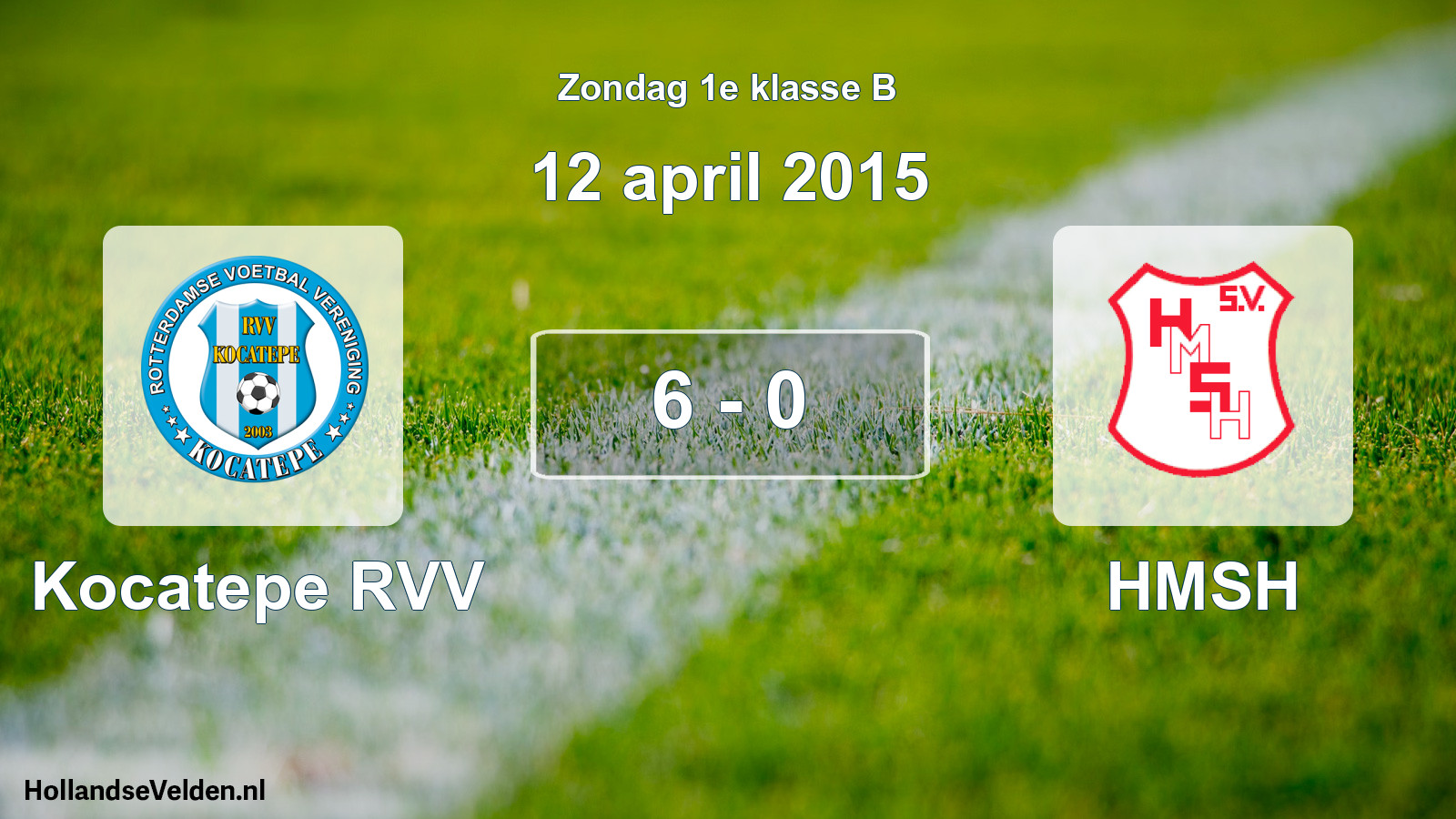 Total number of matches played: Kocatepe RVV - HMSH 6 - 0 (12 April 2015)